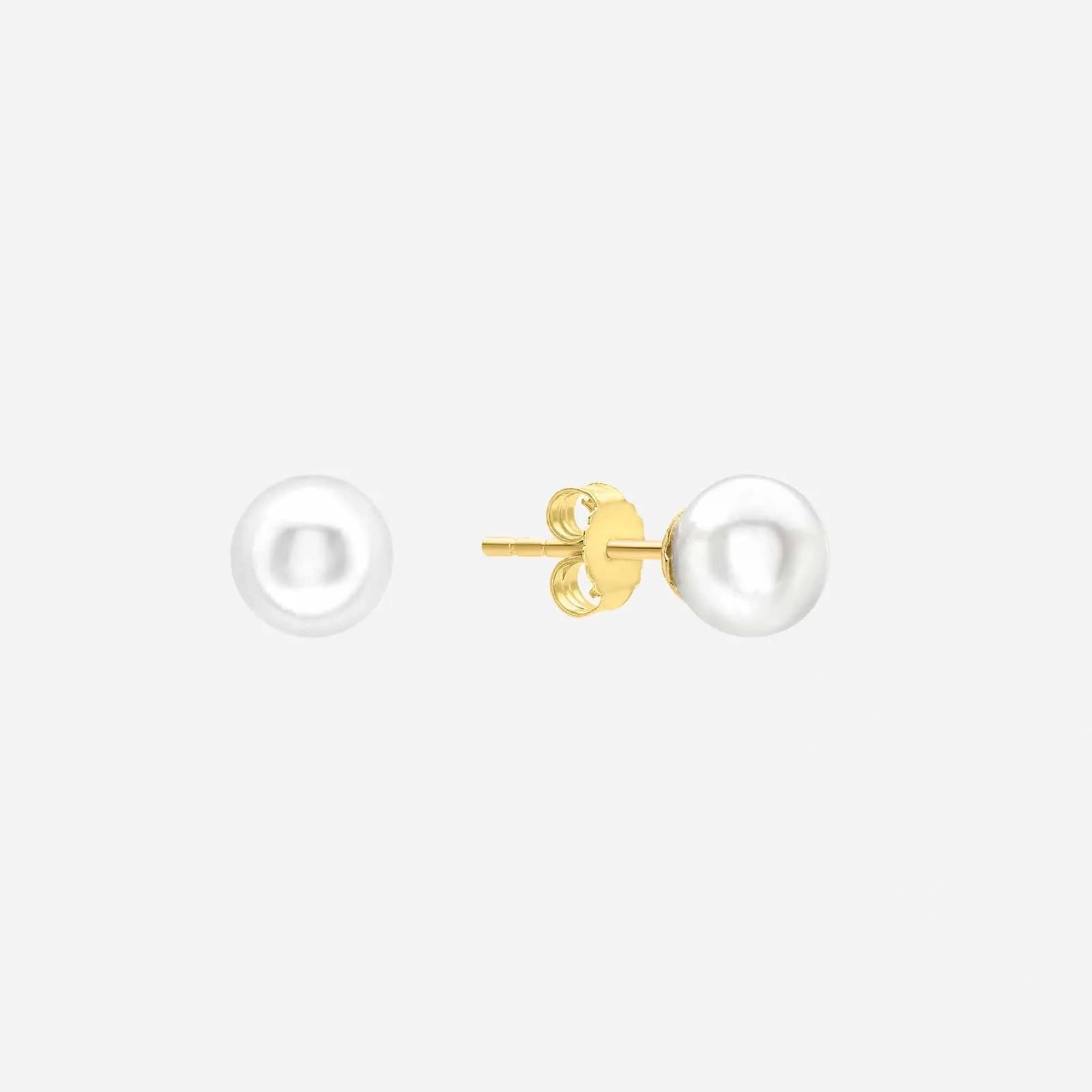 Örhängen 9k guld - odlade sötvattenpärlor 6 mm
