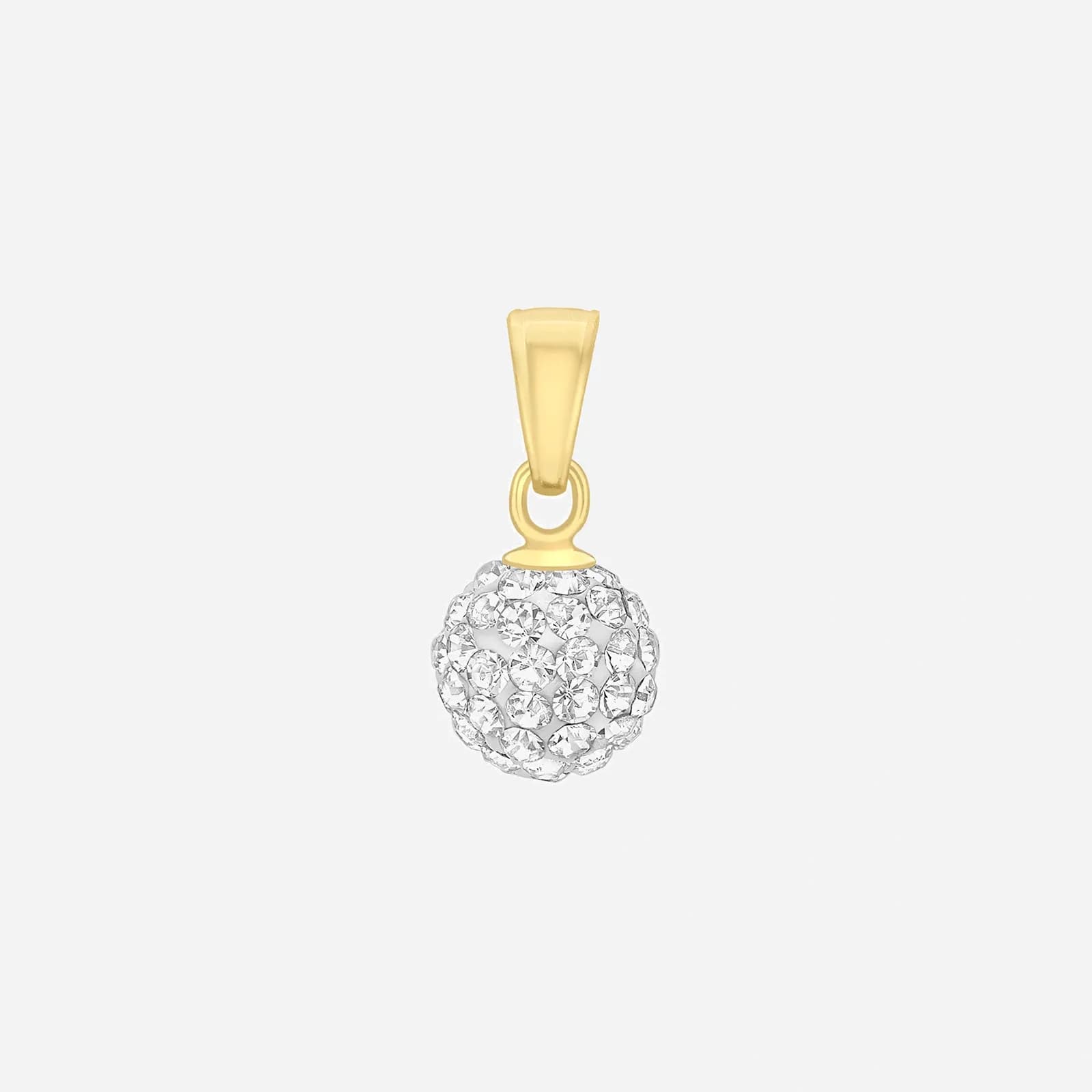 Hängsmycke 9k guld - glitterboll 7 mm