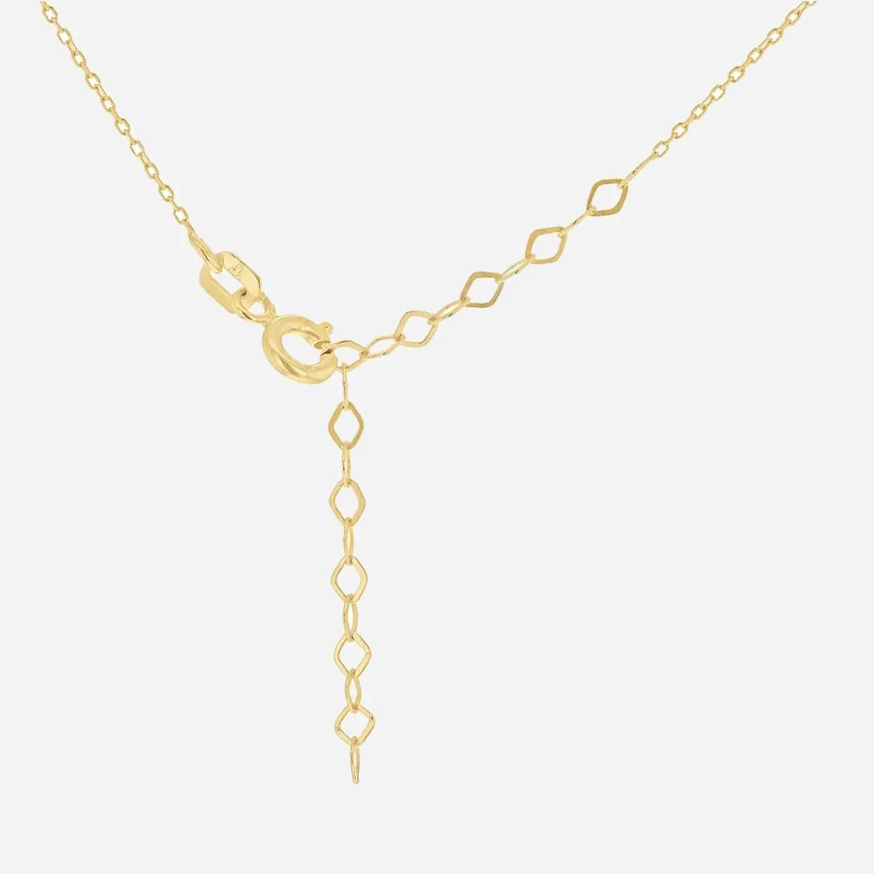 Halsband 9k guld - fjäder 41-46 cm 2