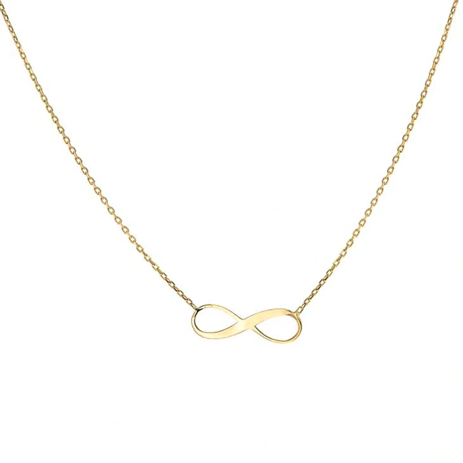 Halsband 9k guld - Infinity 41-46cm