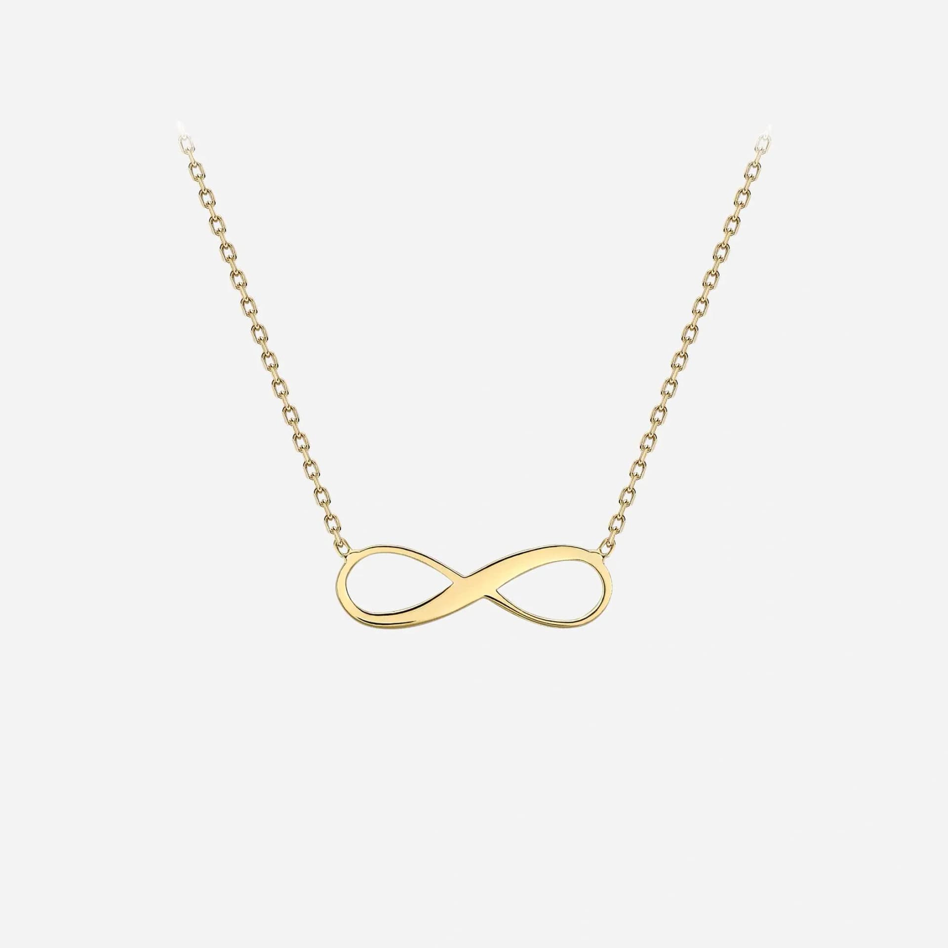 Halsband 9k guld - Infinity 41-46cm 3