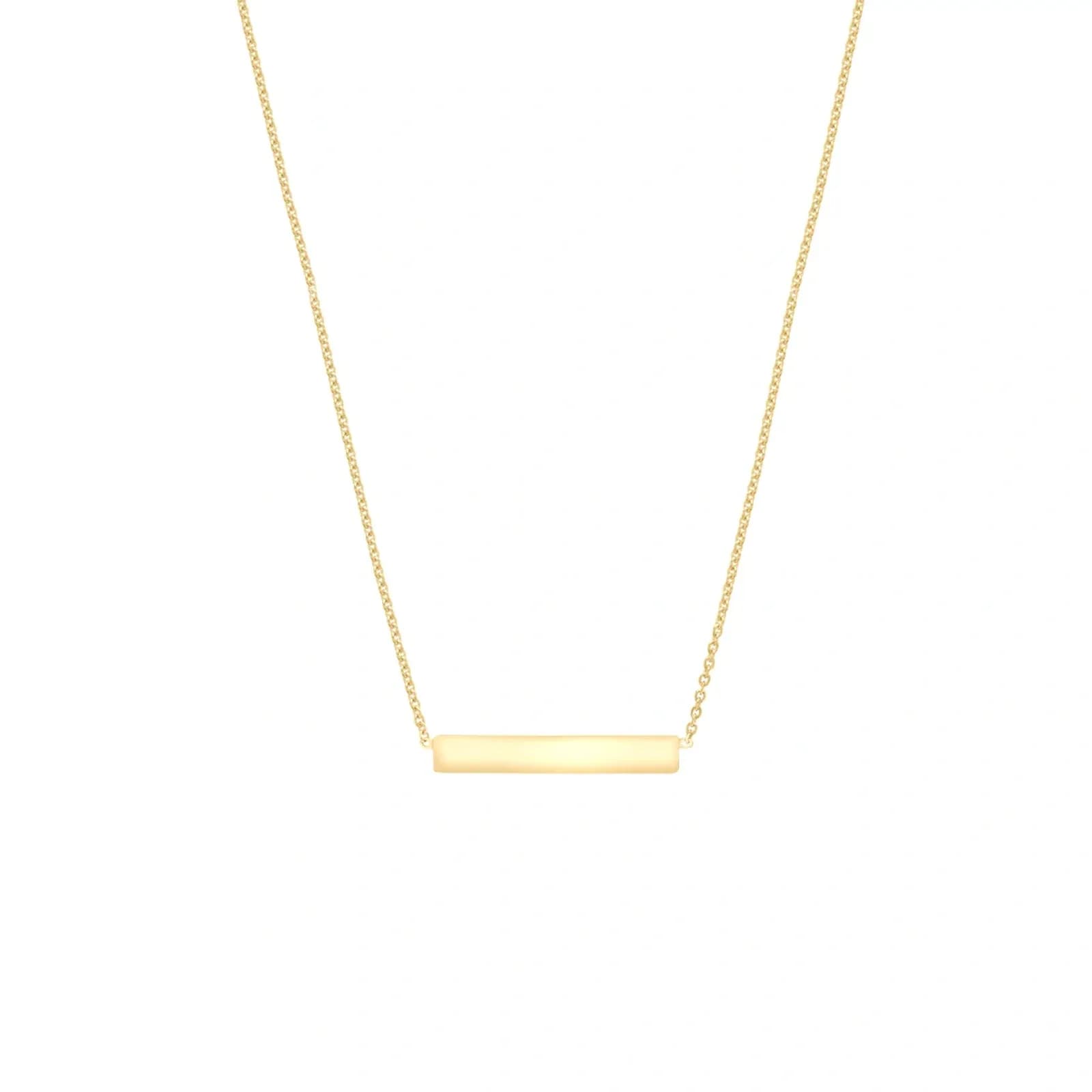 Halsband 9k guld - bricka 41-43 cm