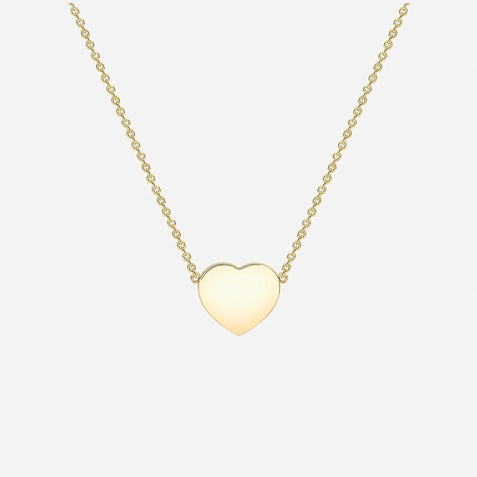 Halsband 9k guld - hjärta 41-43 cm