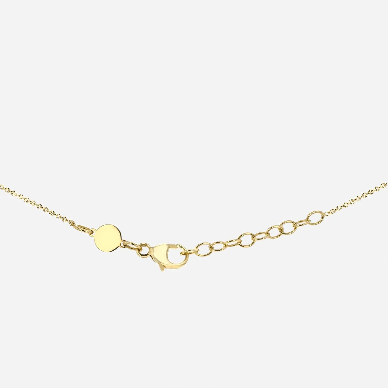 Halsband 9k guld - hjärta 41-43 cm 2
