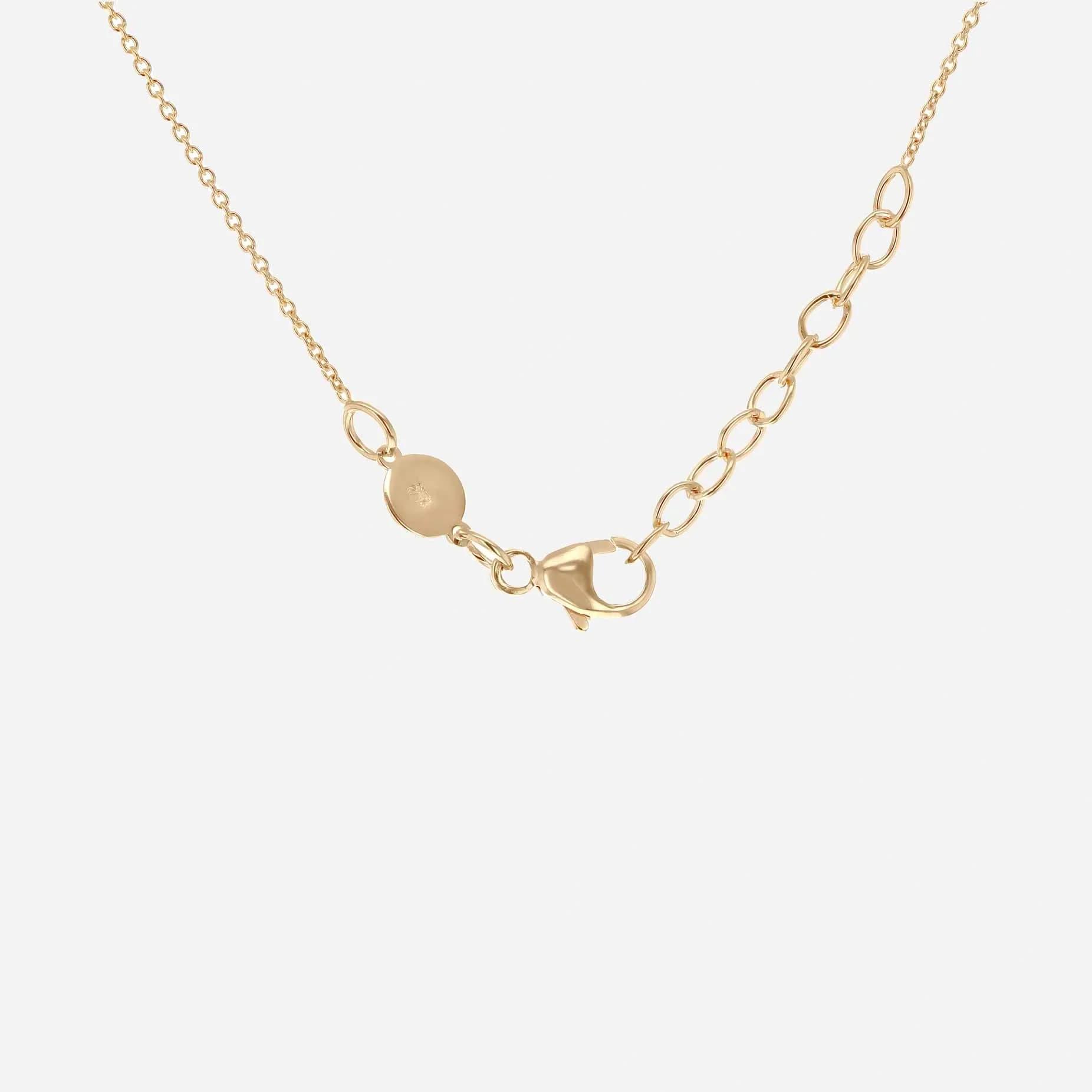Gravyrhalsband 9k guld - Bricka 41 cm 5