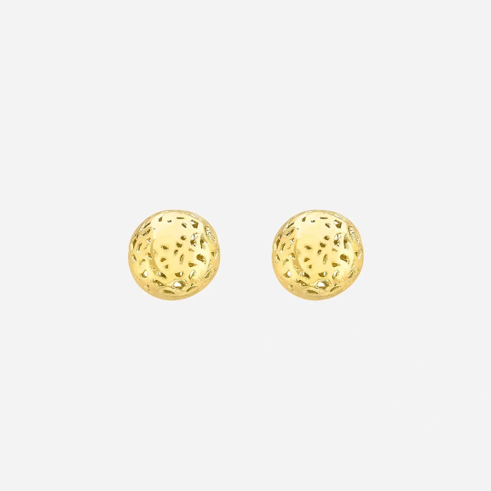 Örhängen 9k guld - Dome 7 mm