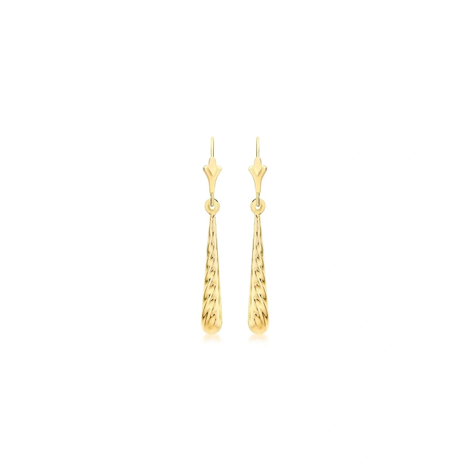 Örhängen 9k guld - droppar 4x30 mm