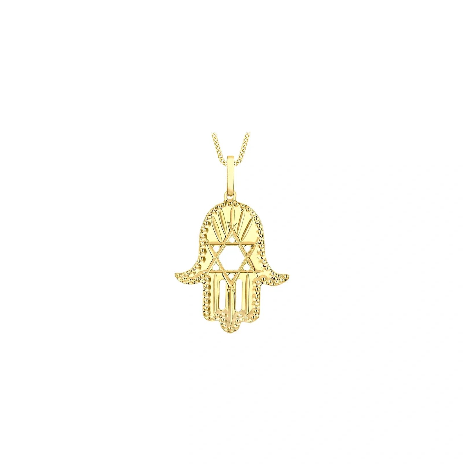 Hängsmycke 9k guld - Hamsa