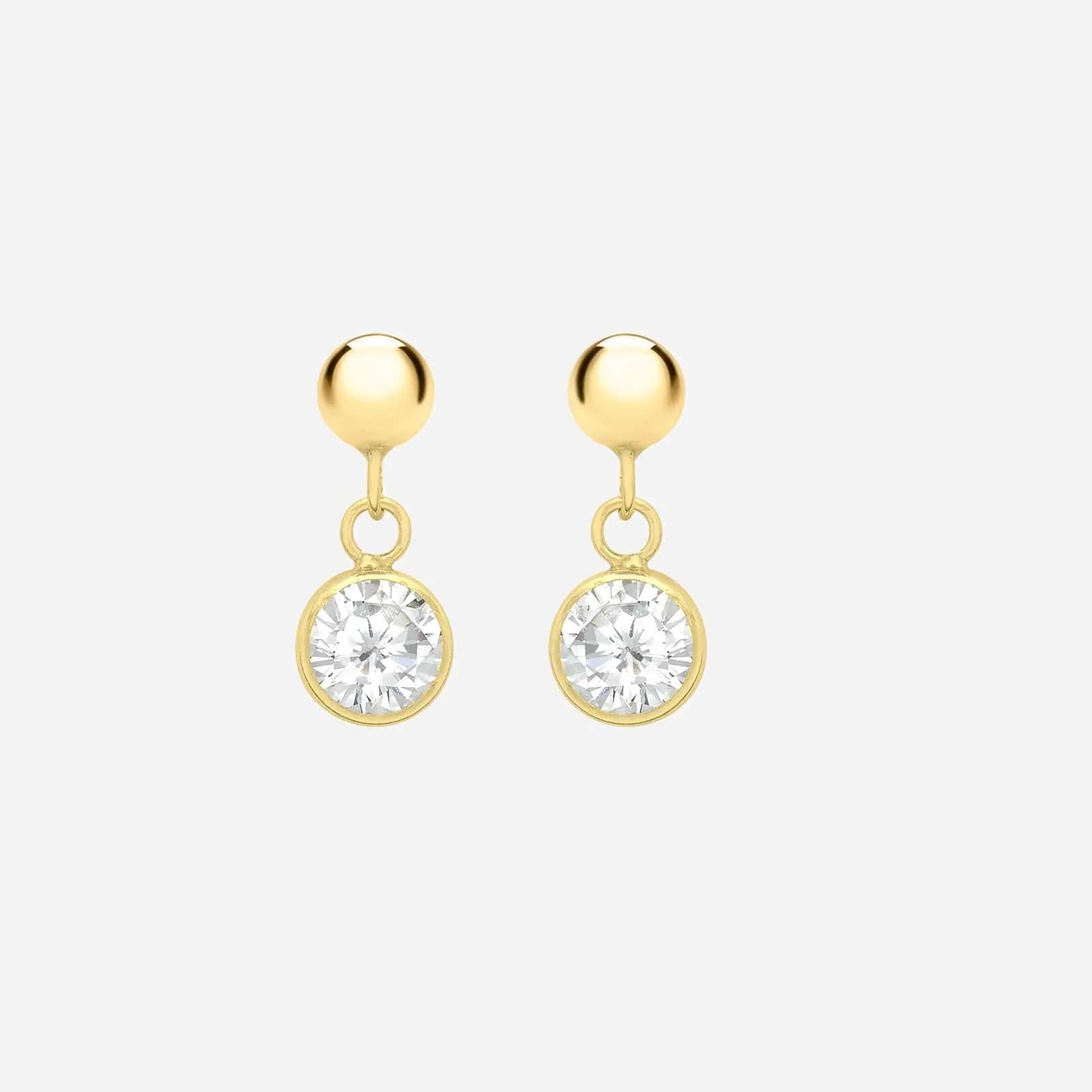 Örhängen 9k guld - 5x13 mm