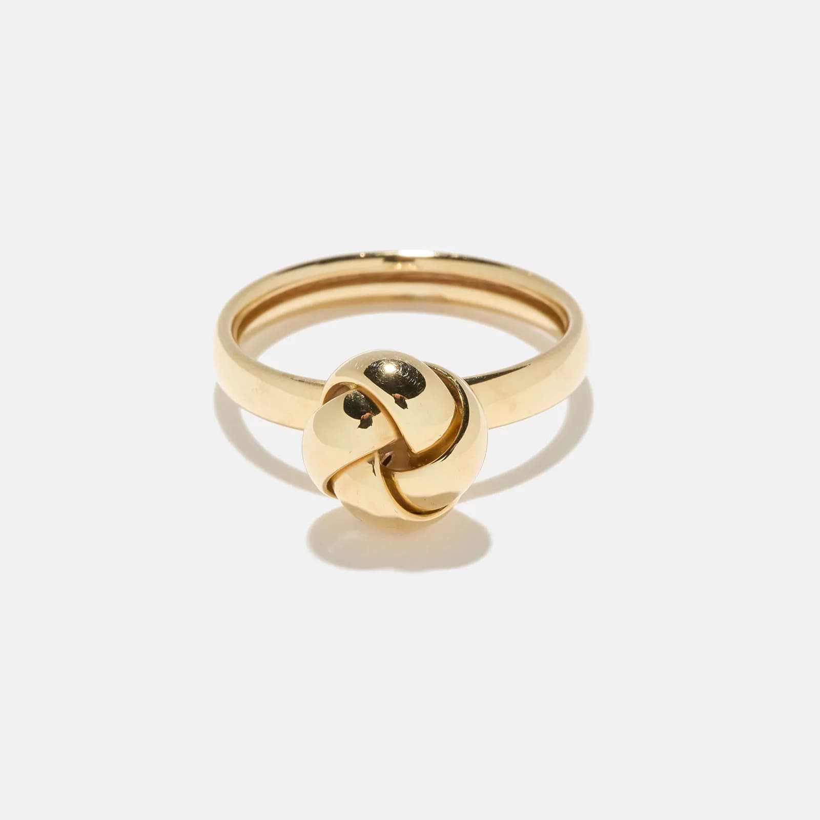 Ring 9k guld - slät knut 1