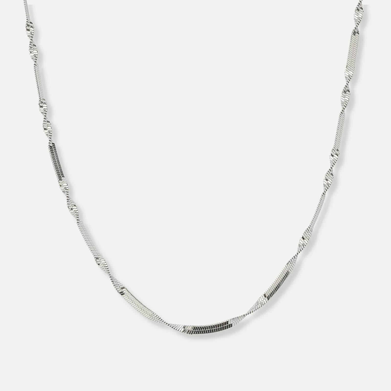 Stålhalsband twist chain - 40+5cm