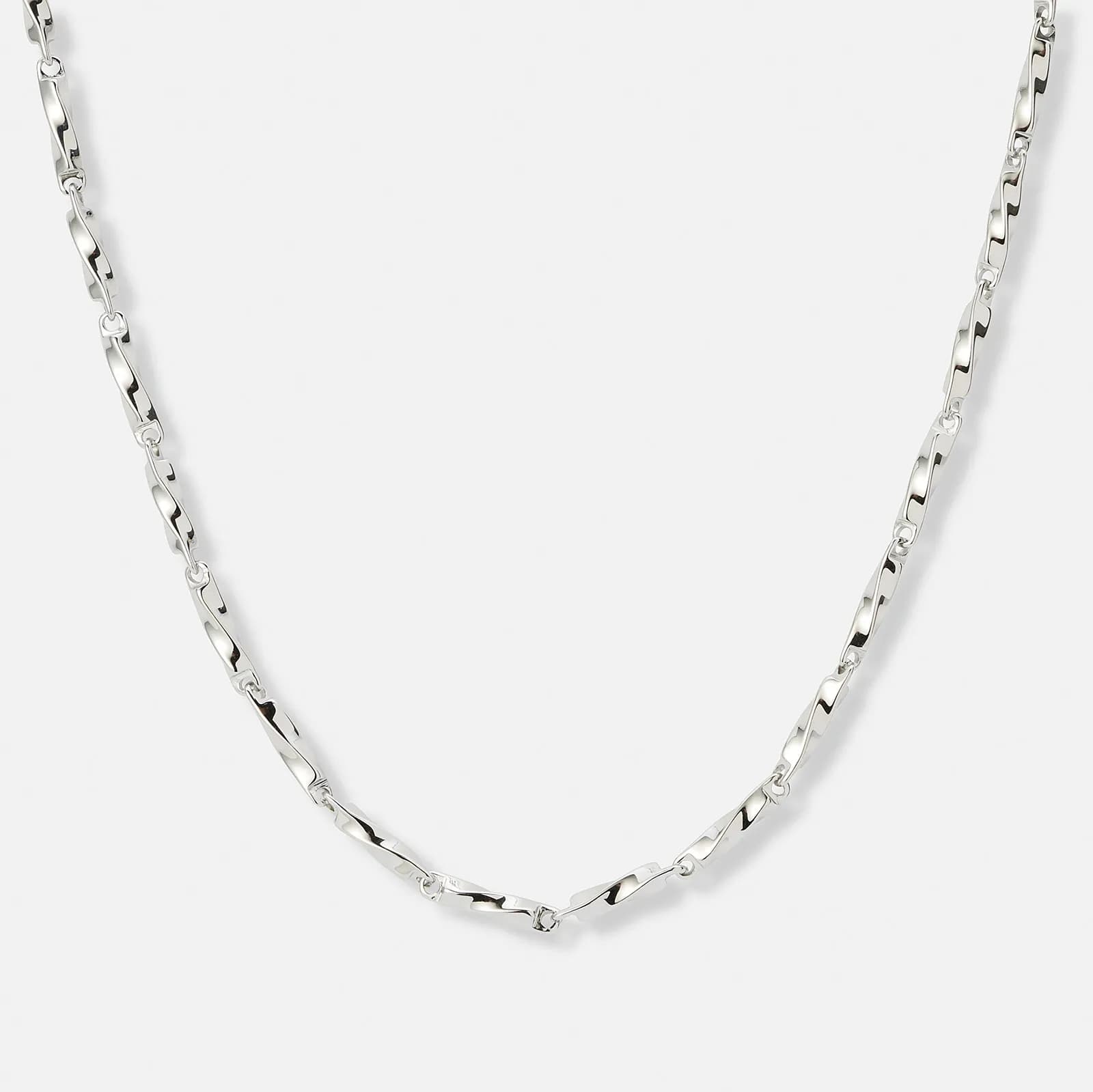 Stålhalsband twist chain - 41+5,5cm 1