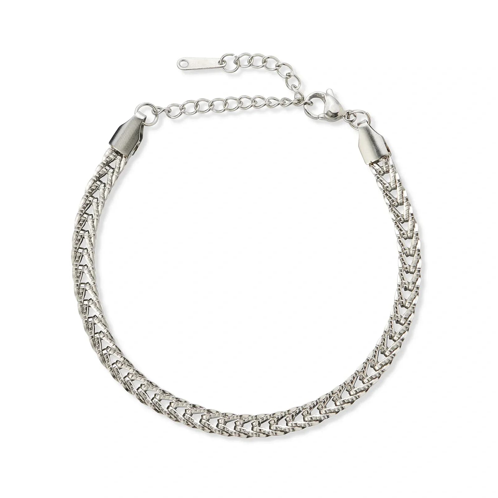 Stålarmband fox tail - 16+3cm