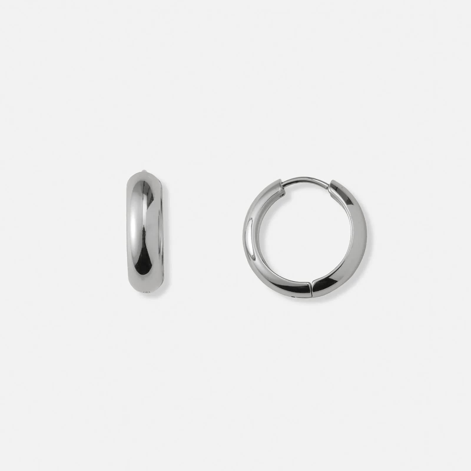 Stålörhängen, rörformade hoops - 18mm