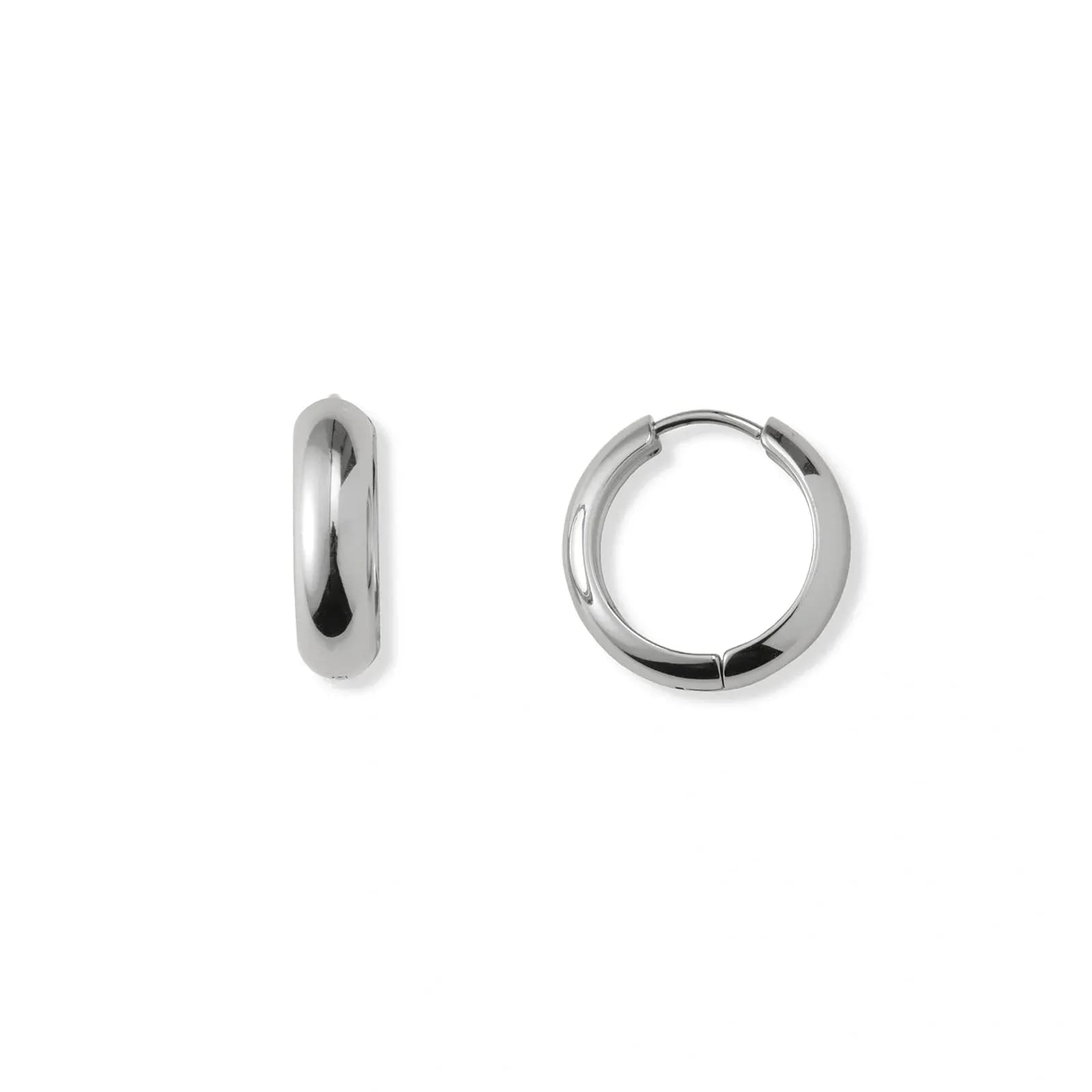 Stålörhängen, rörformade hoops - 18mm