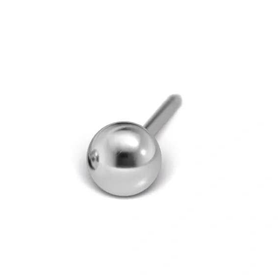 STUDEX - 1st örhänge 18k vitguld, 4mm