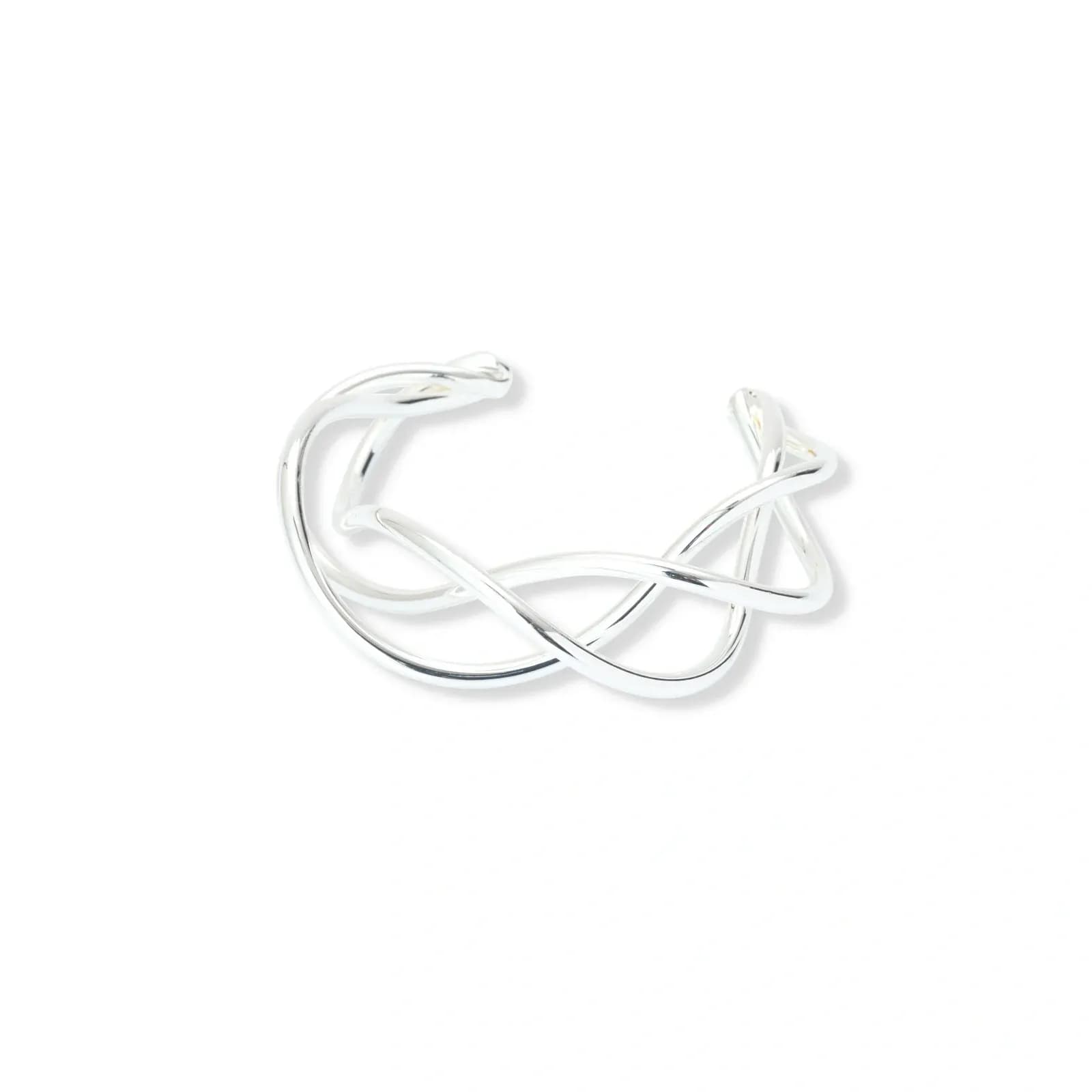 Guldpläterat vridet armband, bangle