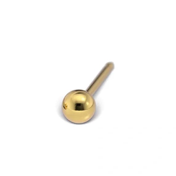 STUDEX - 1st örhänge 9k guld, kula 3mm