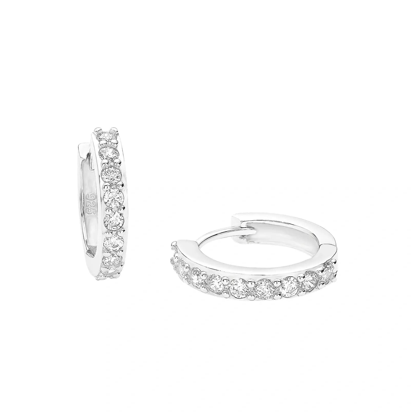 Örhängen 925 Sterling Silver - creoler 1,3 cm