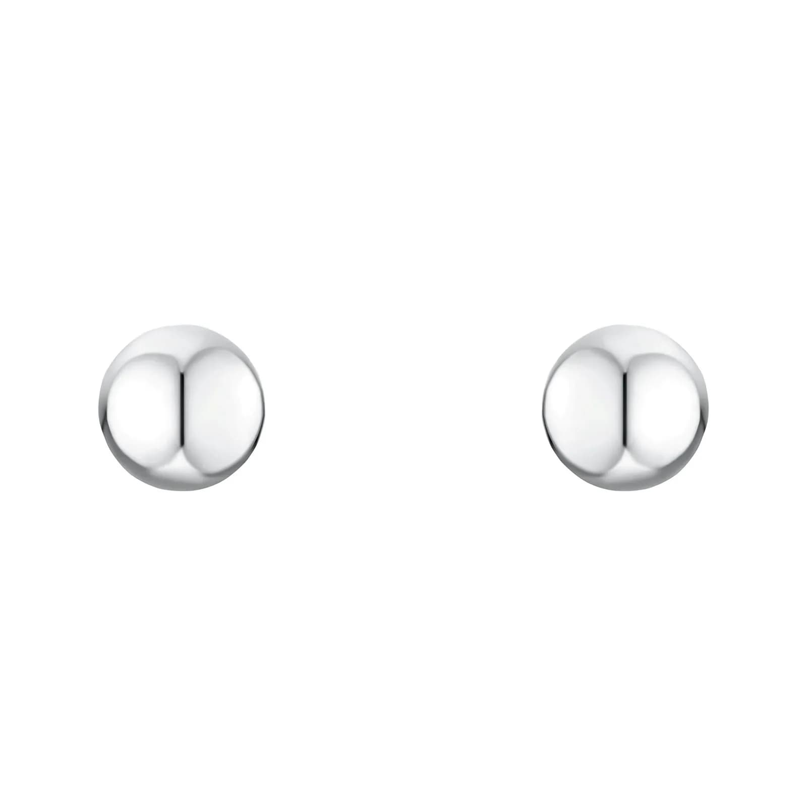 Silverörhängen, studs bollar - 5 mm 3