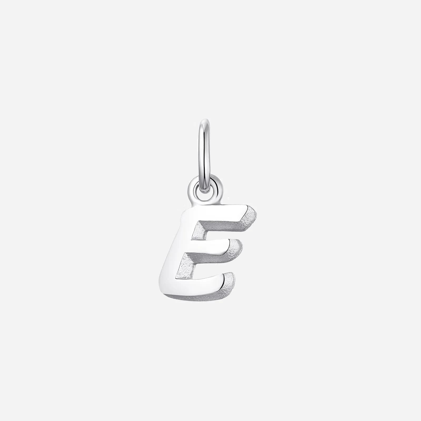 Hängsmycke i äkta silver - bokstav E, 6 mm