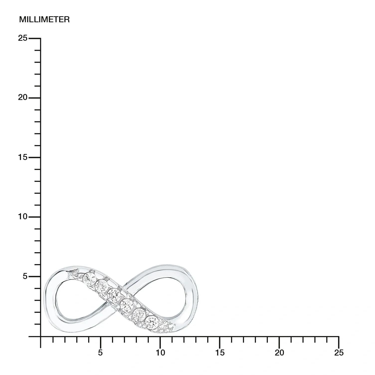 Silverörhängen, studs infinitysymboler - 12 mm 3
