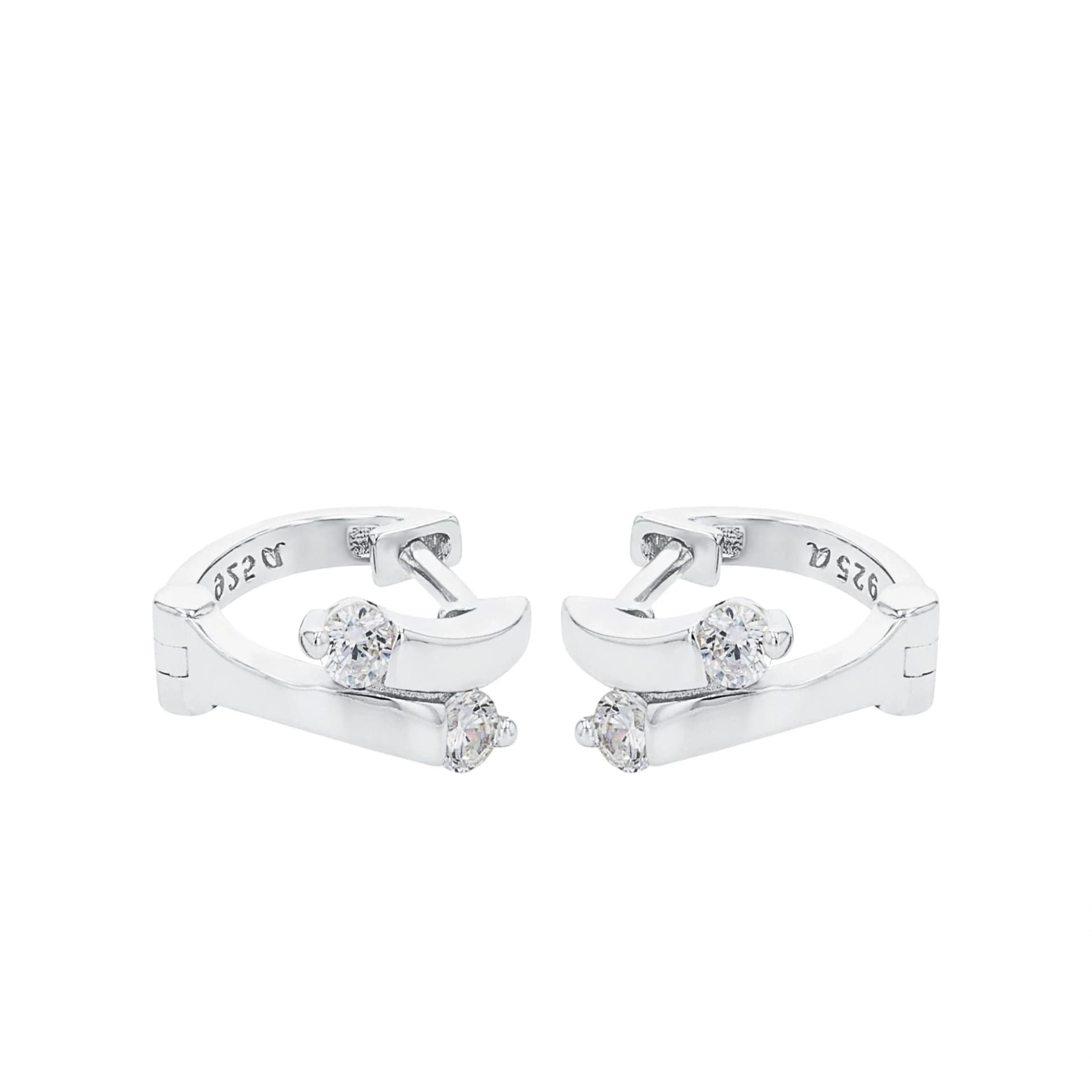 Örhängen 925 Sterling Silver - creoler 12 mm 4
