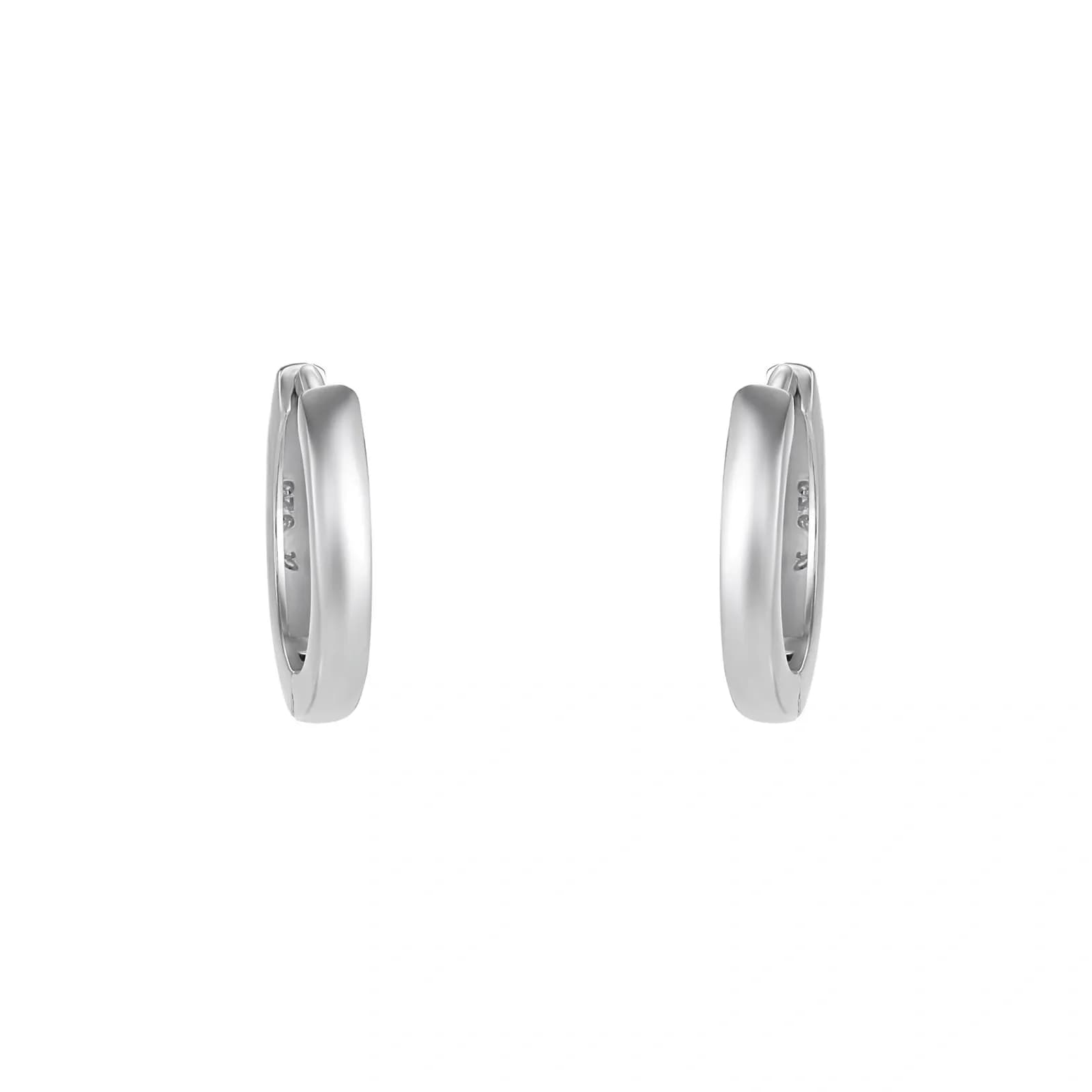 Silverörhängen, hoops runda - 13 mm 3