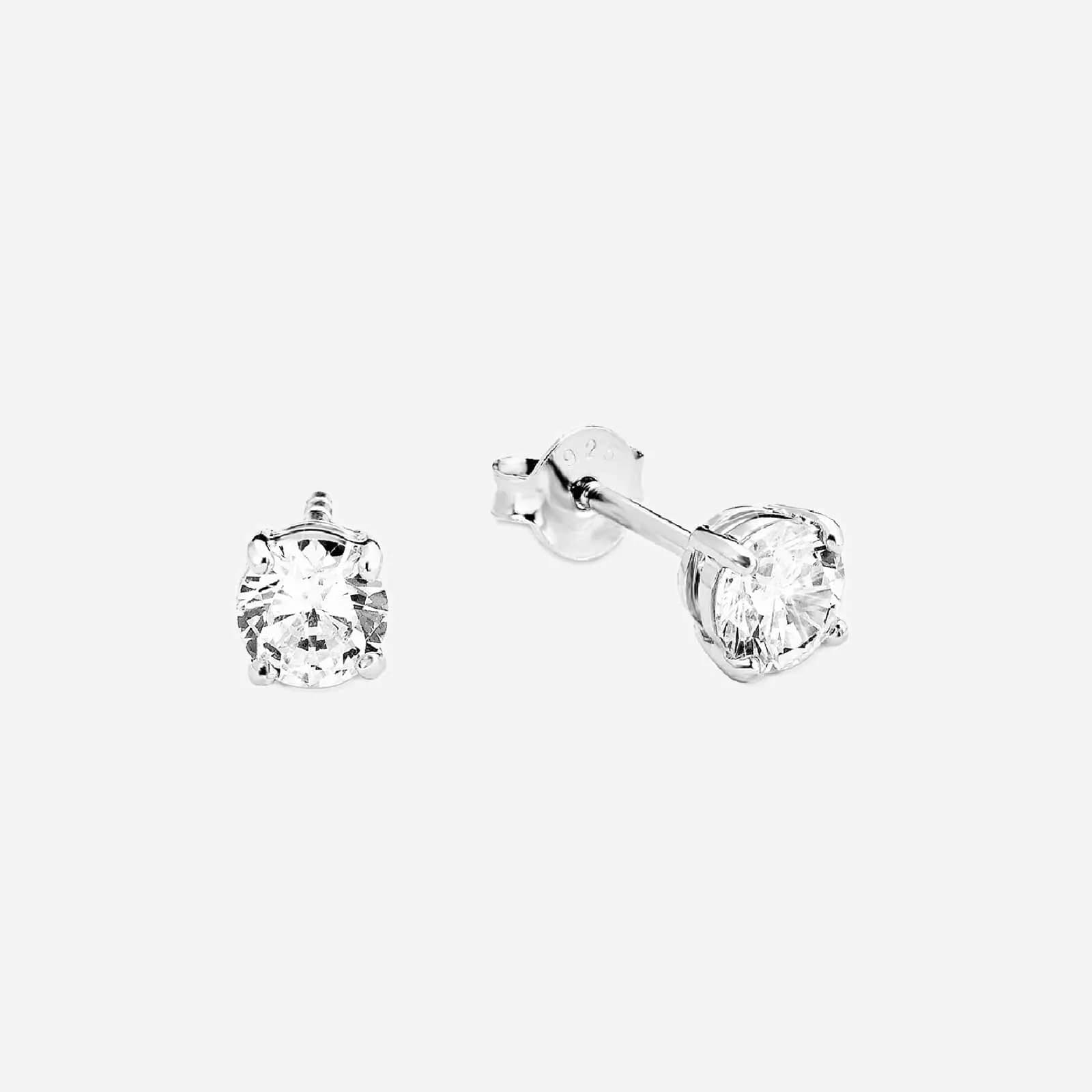 Silverörhängen - studs 5 mm