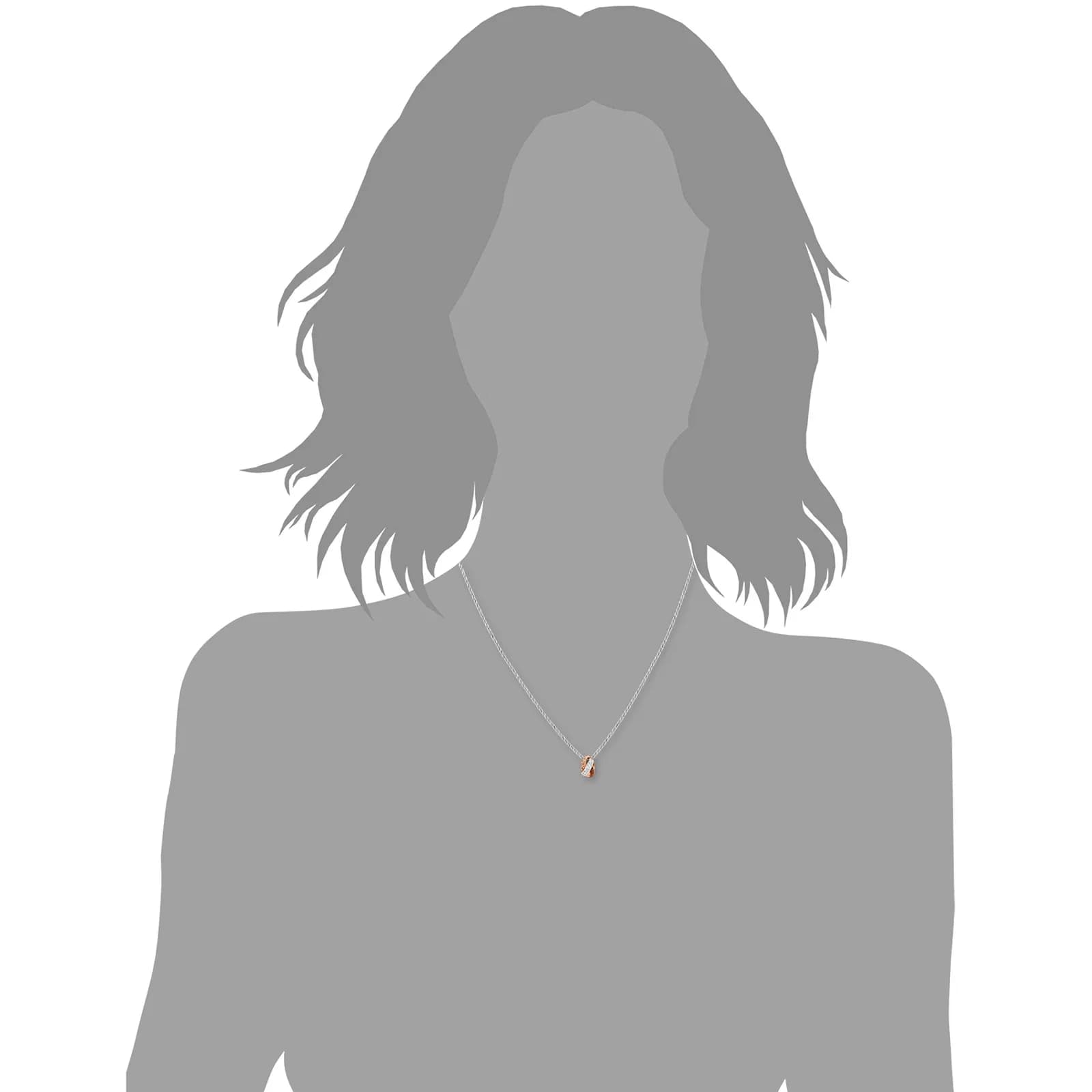 Silverhalsband - tre ringar, 45 cm 3