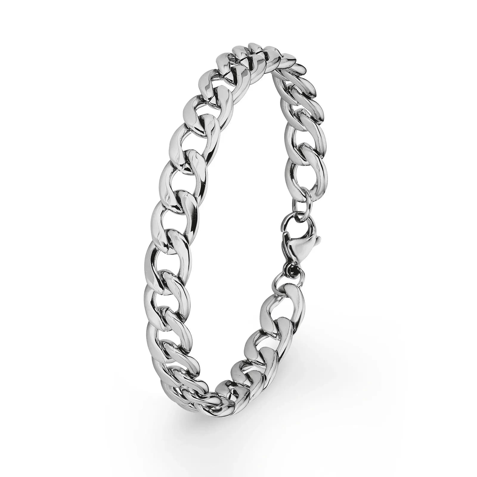 Stålarmband för herr - pansarkedja, 21,5 cm / 2 mm