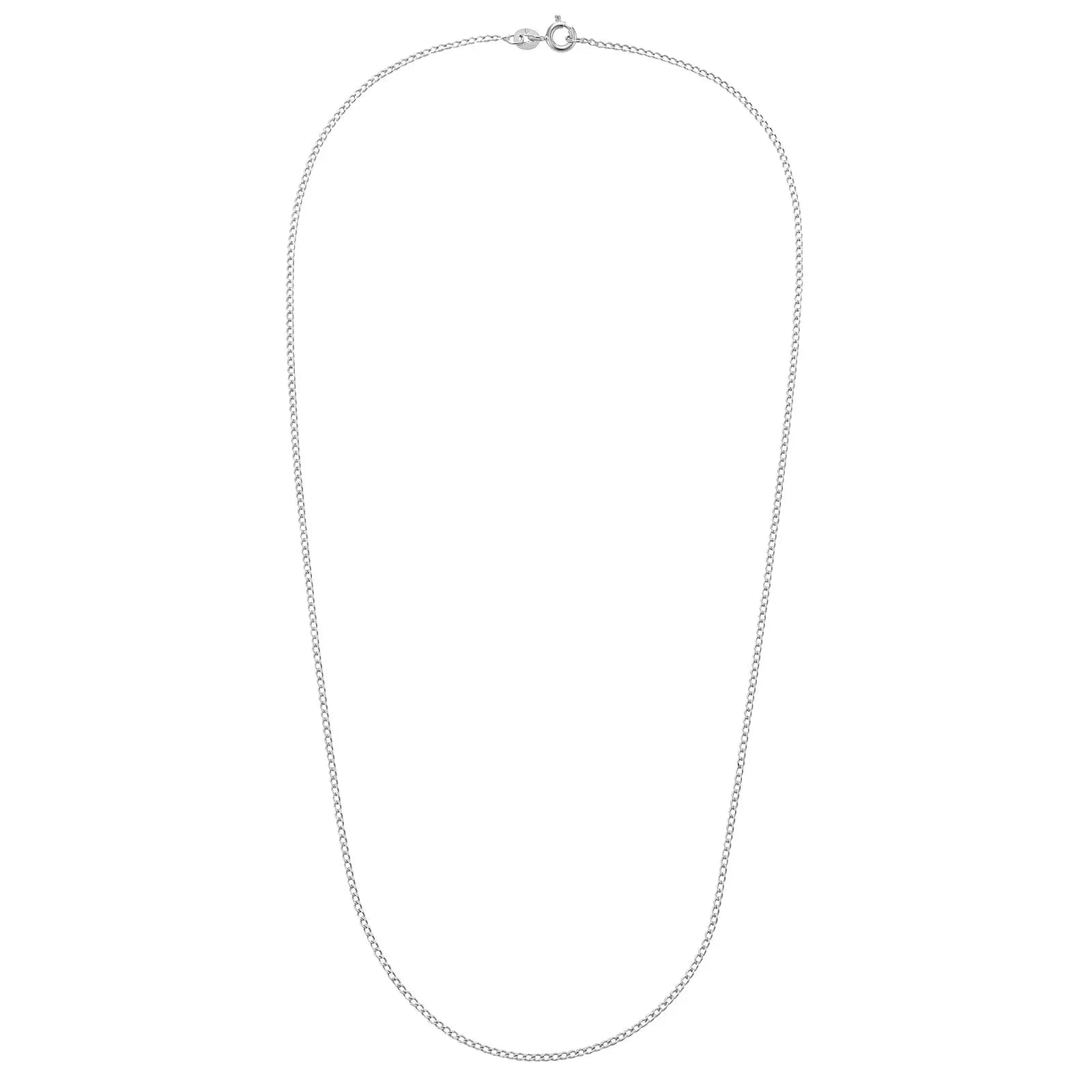 Silverhalsband, pansarkedja unisex - 40 cm / 1,5 mm