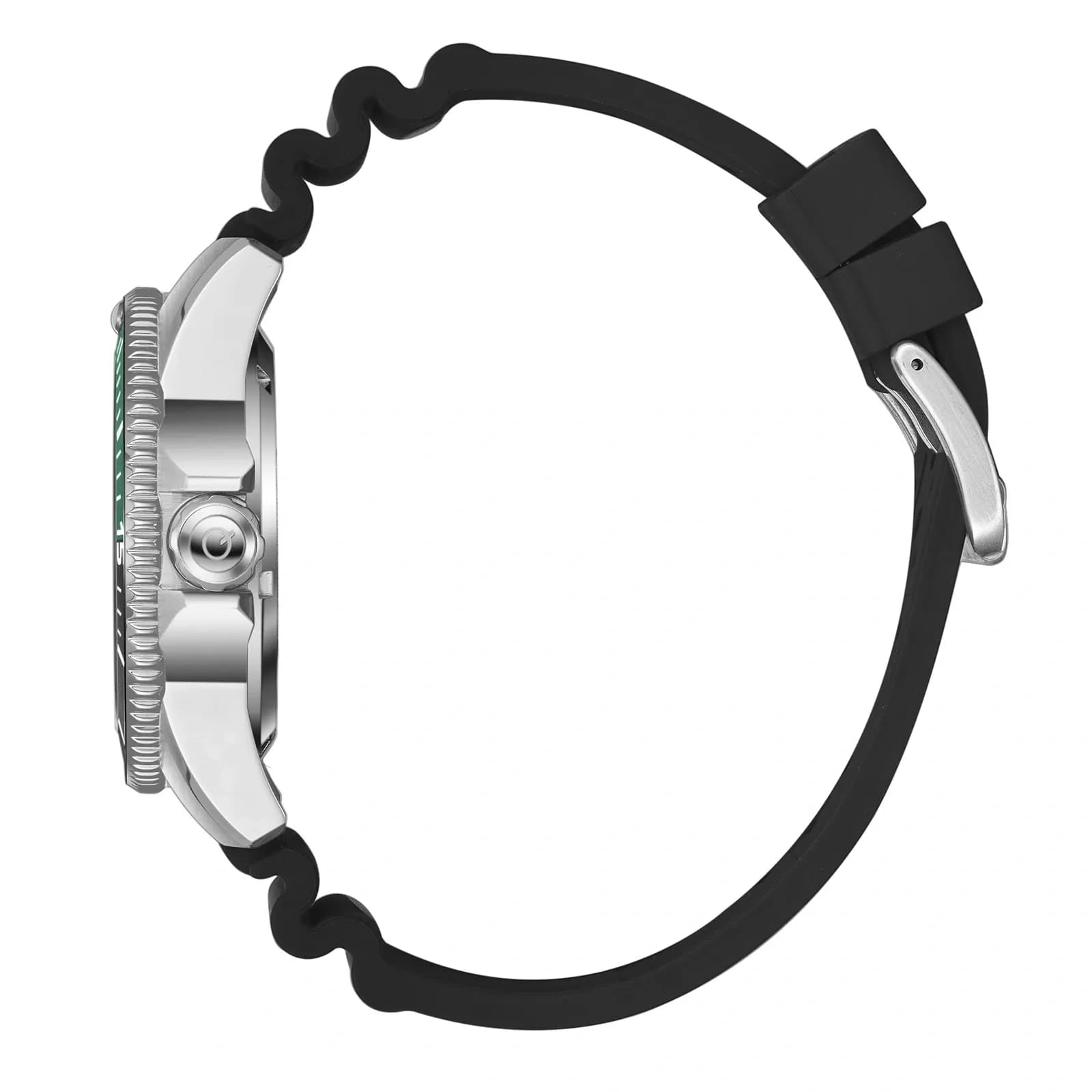 Quantum Automatic herr grön/stål, silikonband - BAR1115.371 2