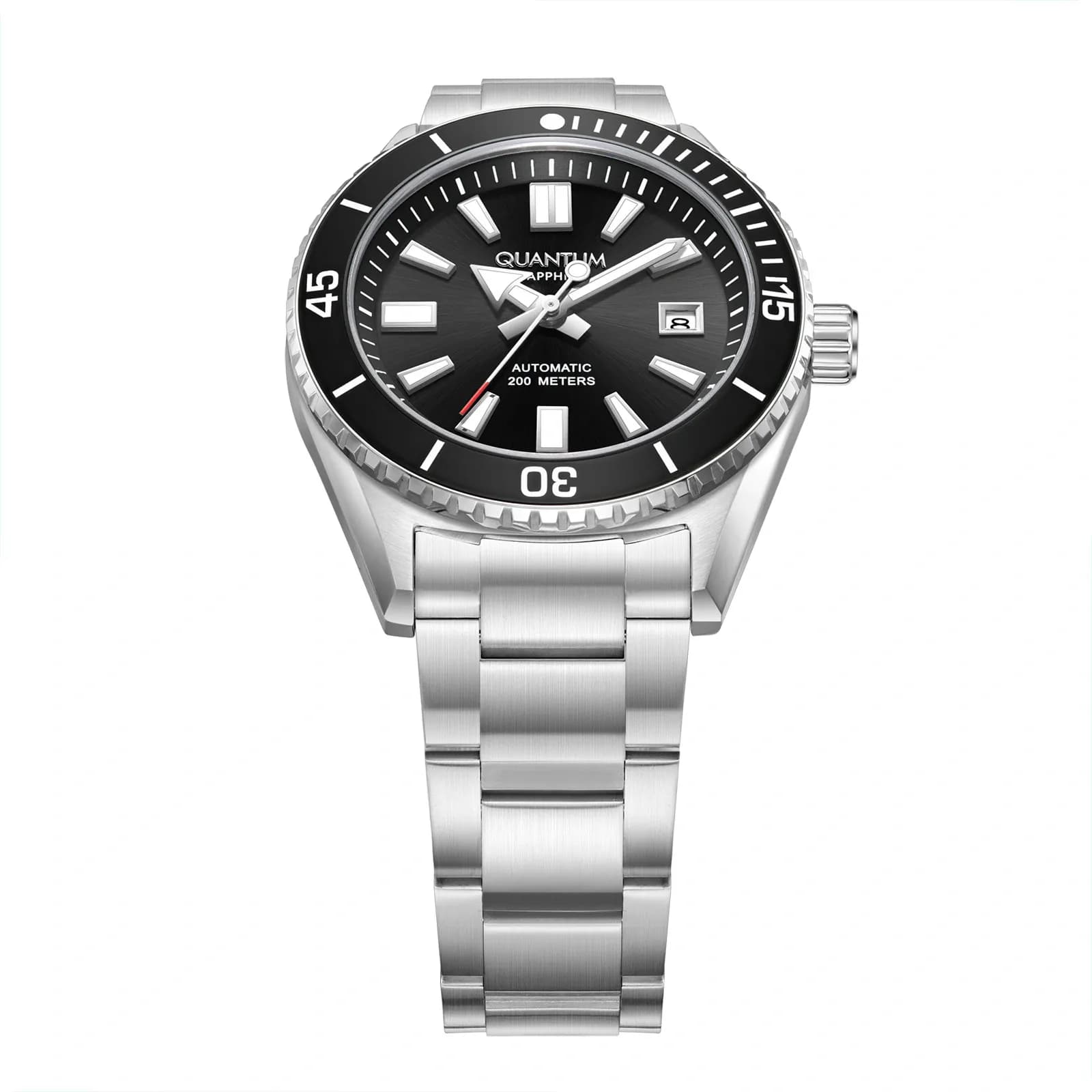 Quantum Automatic herr svart/stål, metallband - BAR1208.350 5
