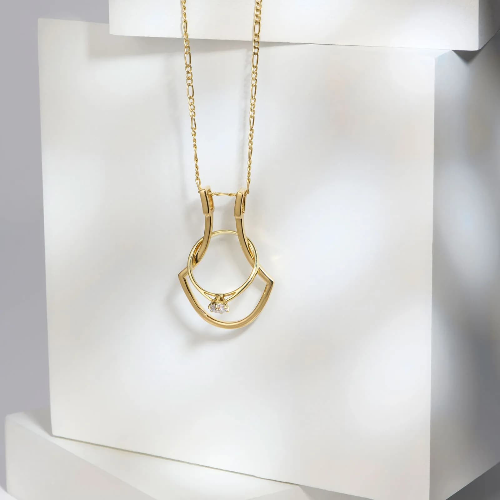 Je t´aime 18K guld ringhållare - Porte Bague 6
