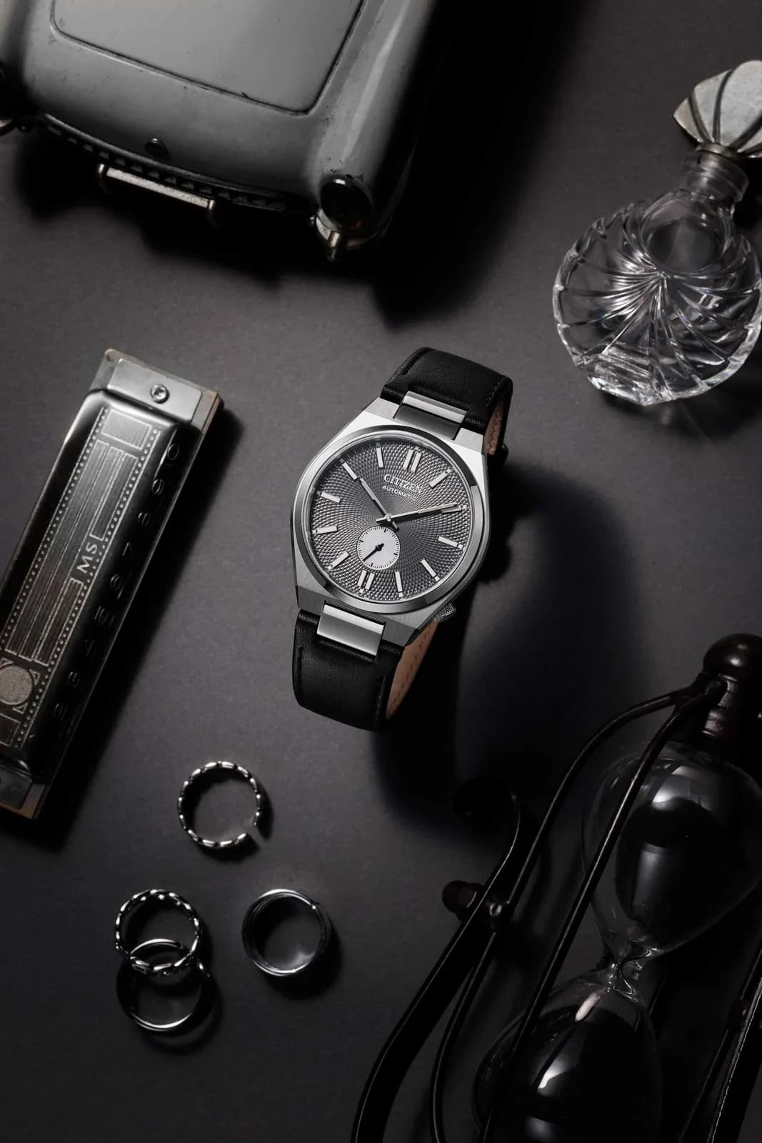 Citizen Tsuyosa automatisk - stål/svart NK5010-01H 4