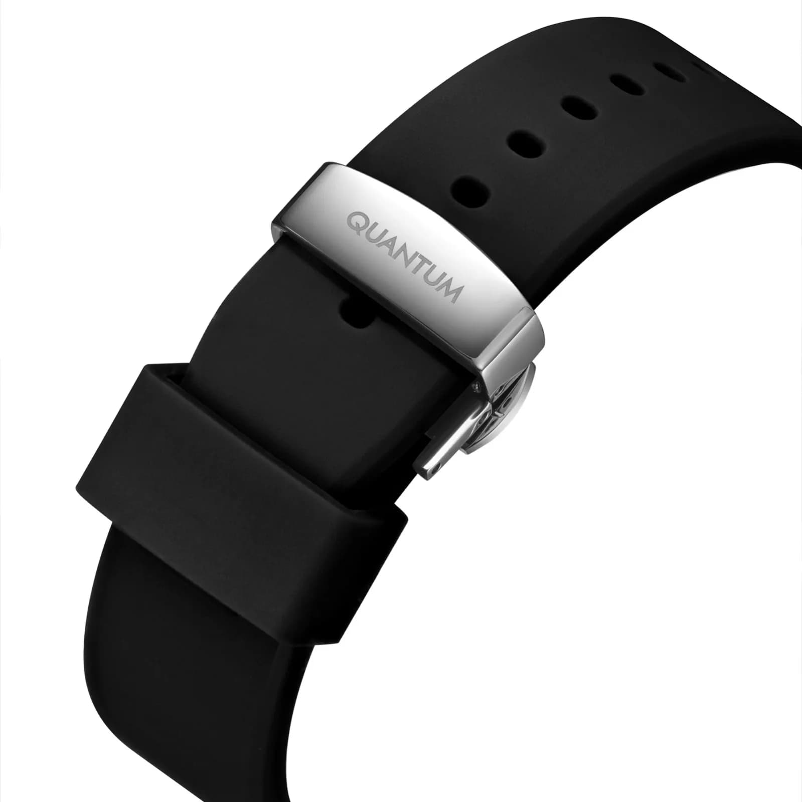 Quantum Automatic herr svart/stål, silikonband - QMG1203.351 4