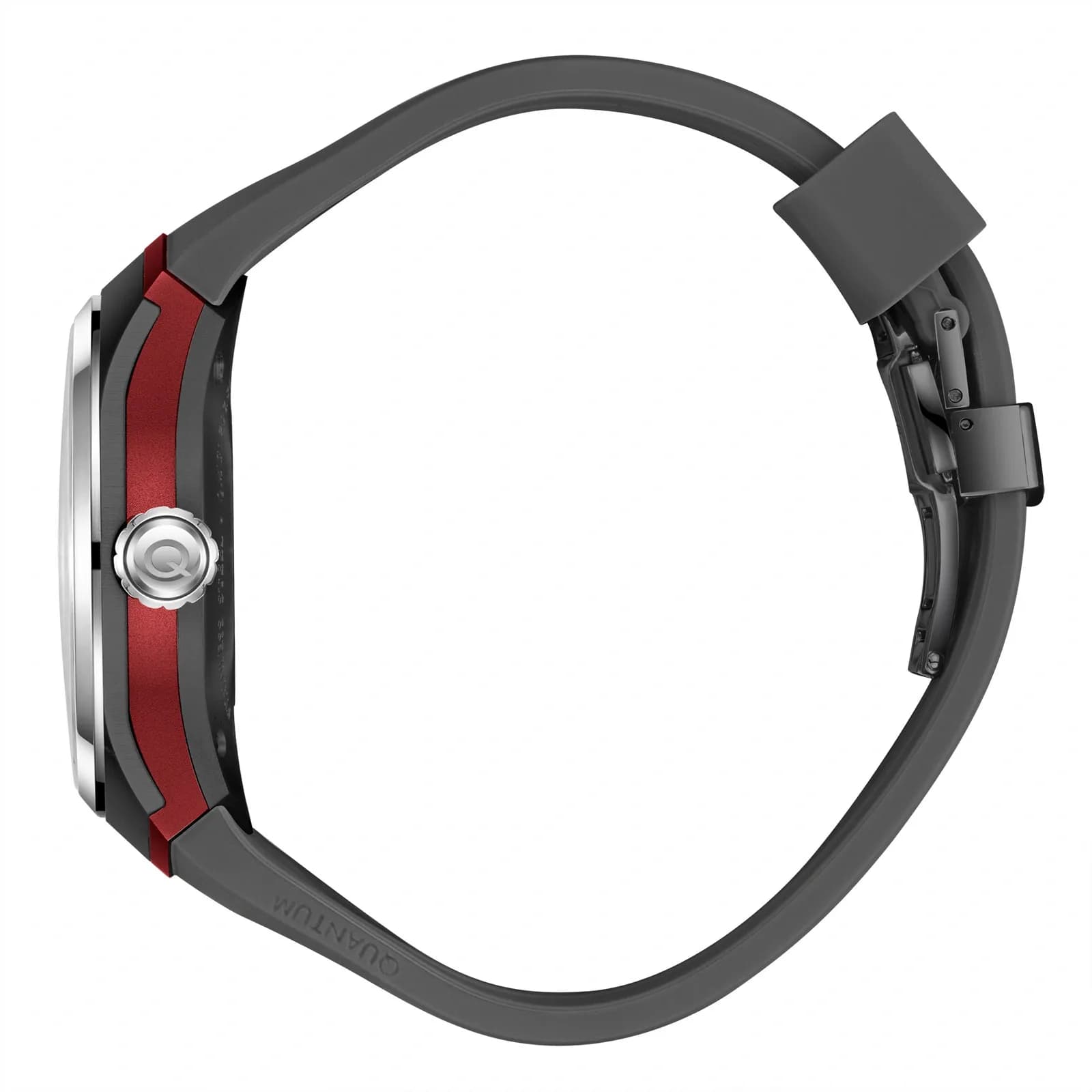 Quantum Automatic herr stål, silikonband - QMG1203.631 2