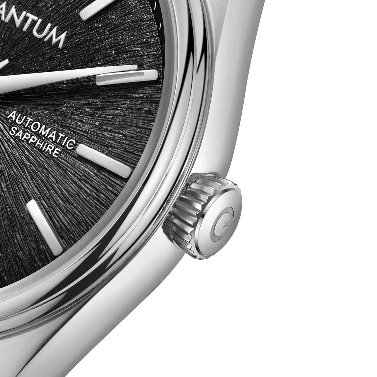 Quantum Automatic herr svart/stål, metallband - QMG1207.350 5