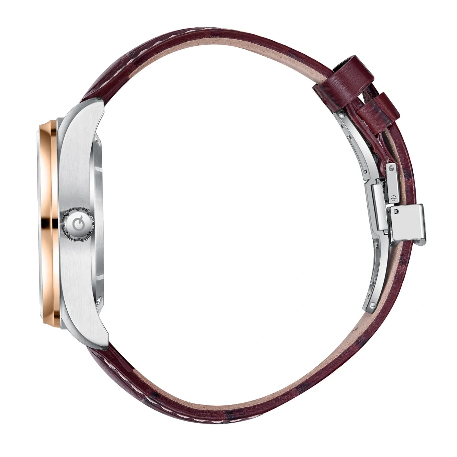 Quantum Automatic herr grå/stål, läderband - QMG1241.352 2