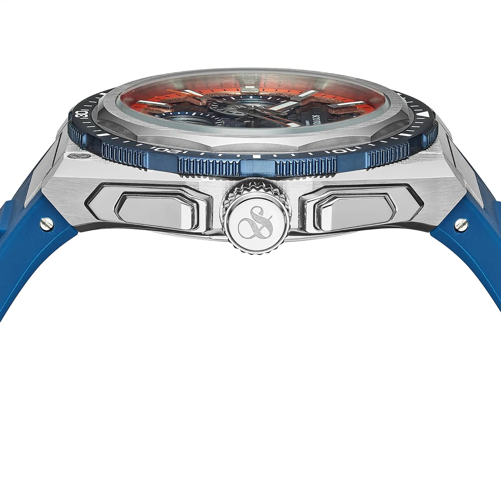 Scotch & Soda herr blå/stål, gummiband - SSM.100A 2