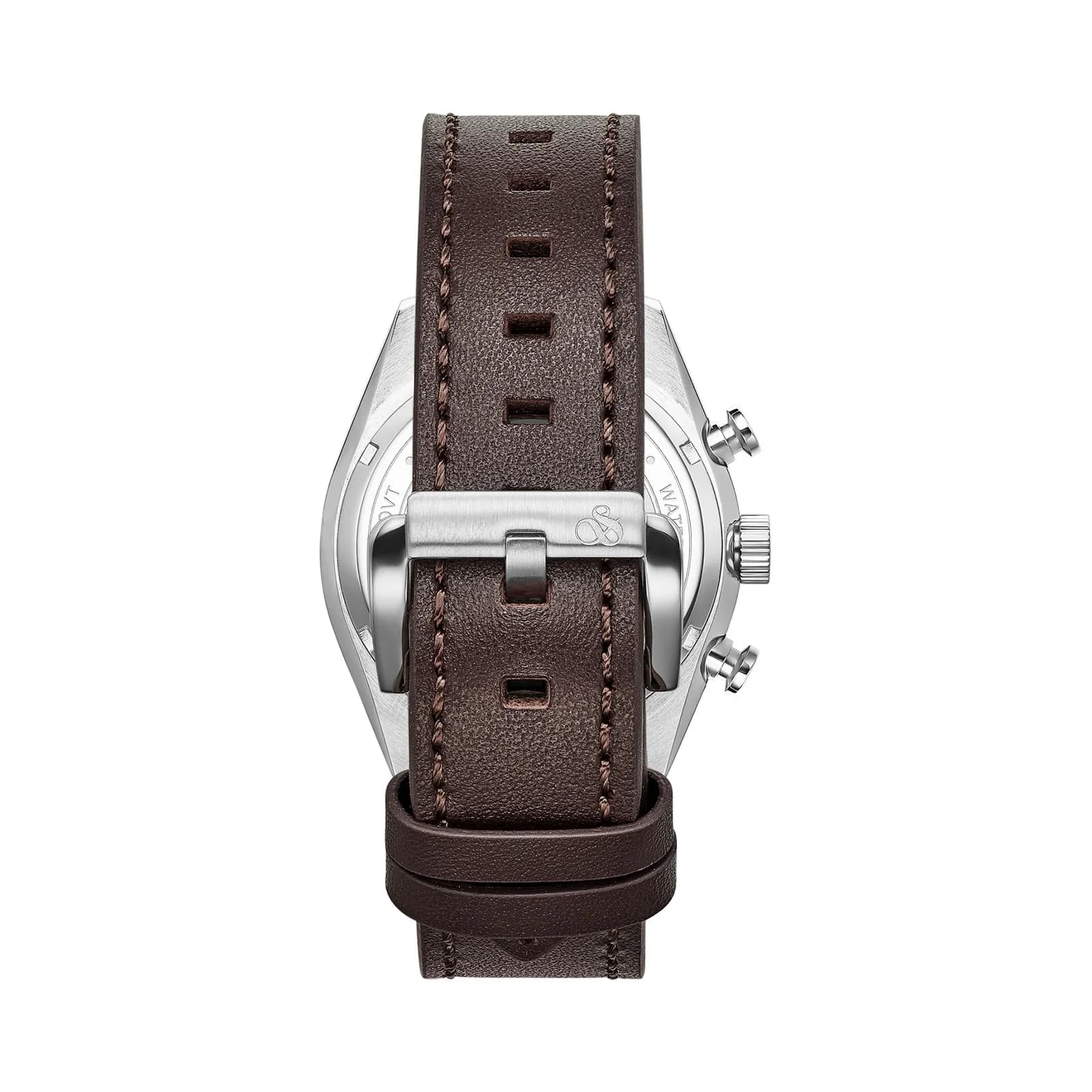 Scotch & Soda herr silver/stål, läderband - SSM.107C 3