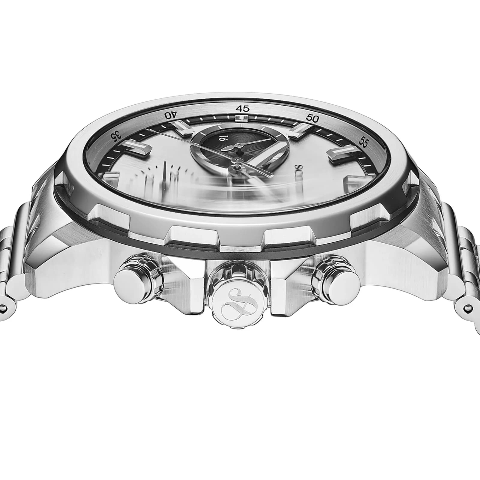 Scotch & Soda herr silver/stål, metallband - SSM.113A 2