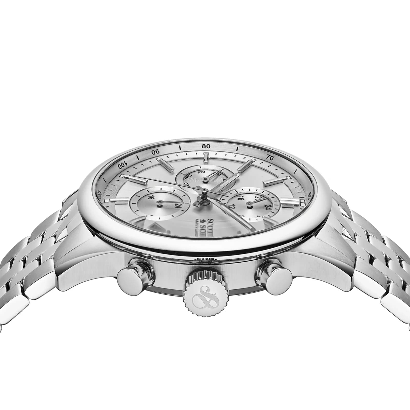 Scotch & Soda herr silver/stål, metallband - SSM.115B 2
