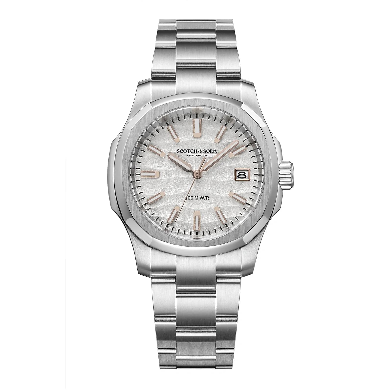 Scotch & Soda herr silver/stål, metallband - SSM.120A 1