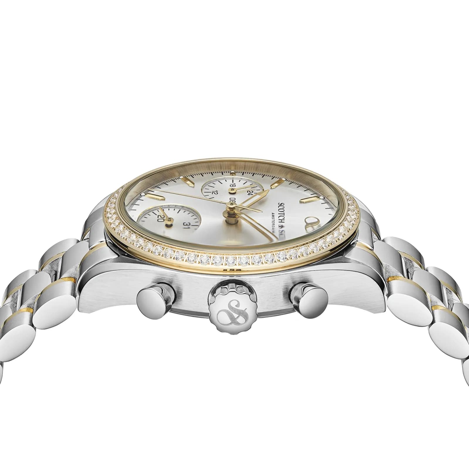 Scotch & Soda dam silver/bicolor, metallband - SSW.122D 2