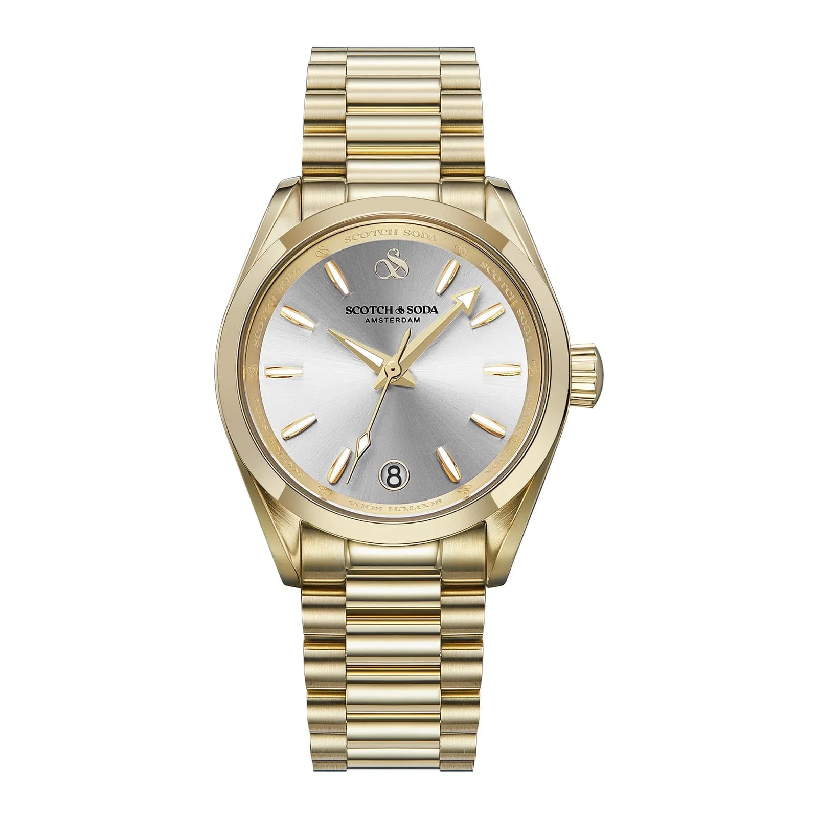 Scotch & Soda dam silver/guld, metallband - SSW.123D