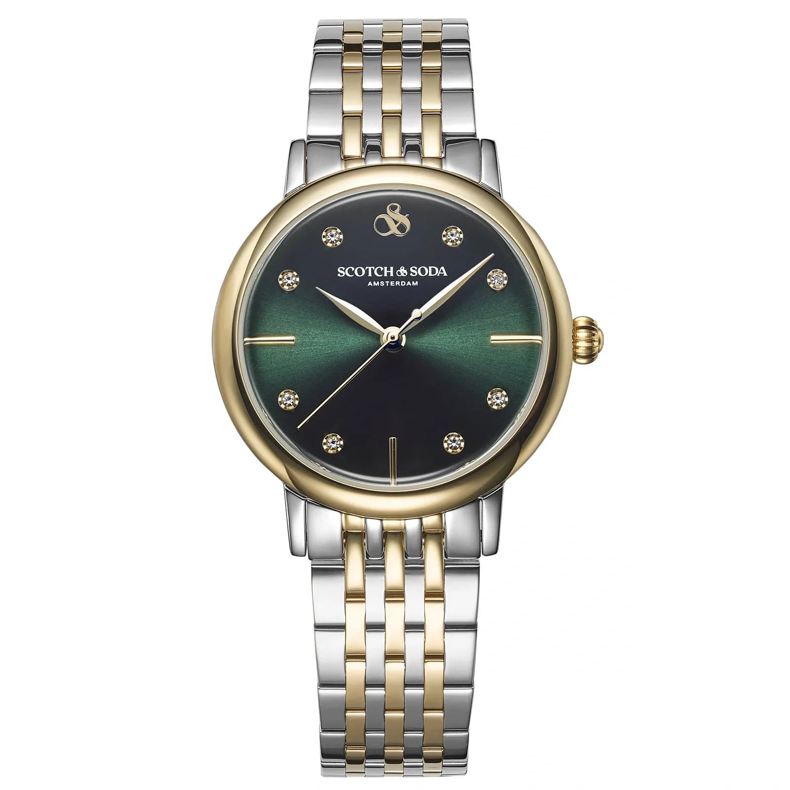 Scotch & Soda dam grön/bicolor, metallband - SSW.126D 1