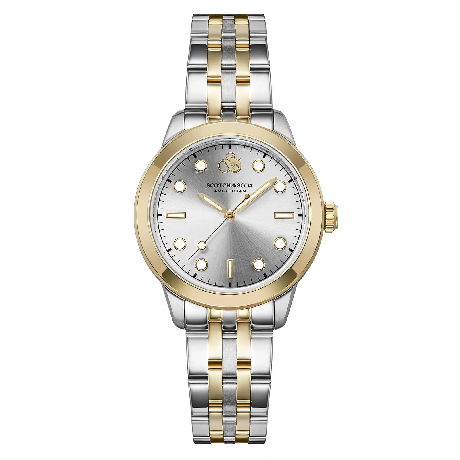 Scotch & Soda dam silver/bicolor, metallband - SSW.131B 1