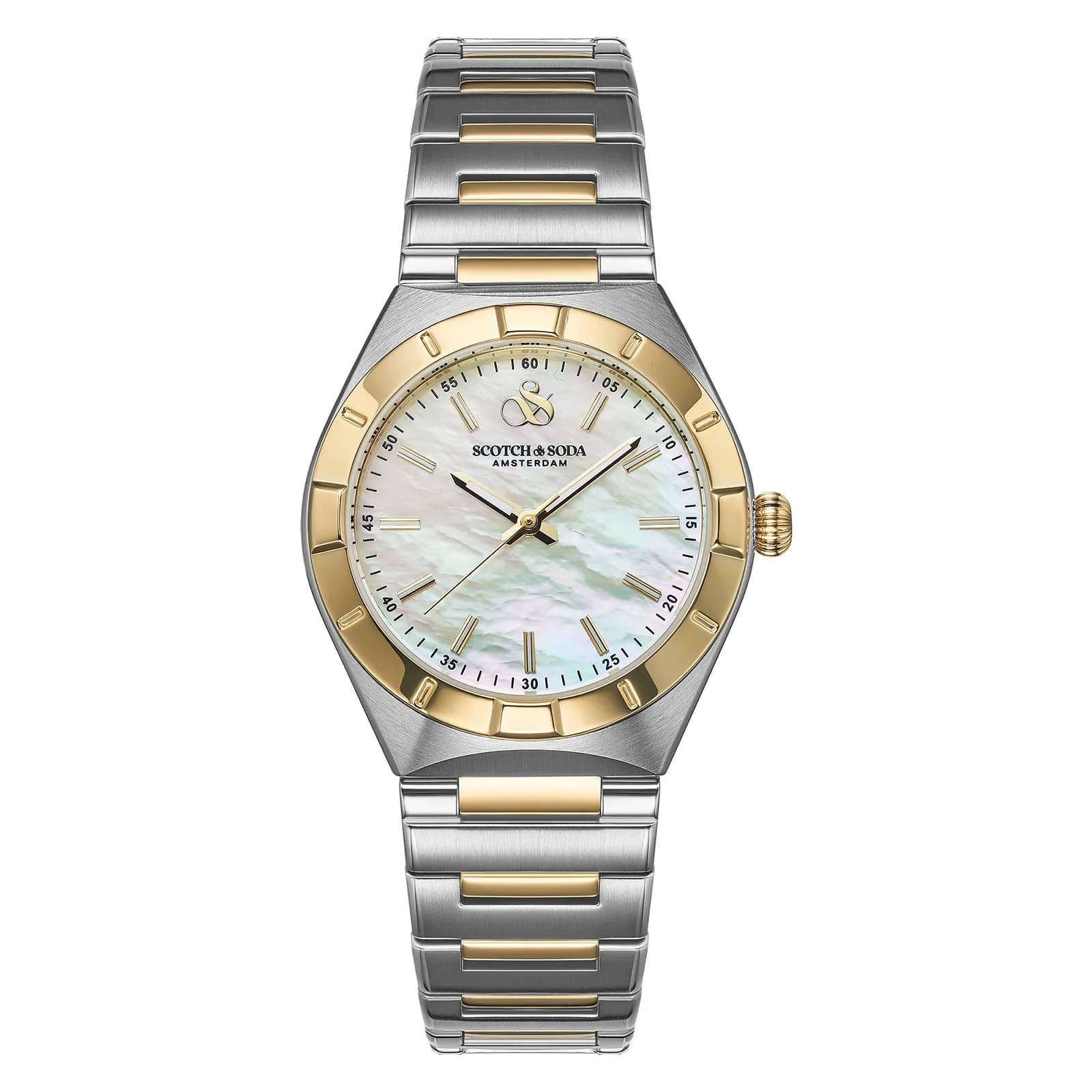 Scotch & Soda dam pärlemor/bicolor, metallband - SSW.137B 1